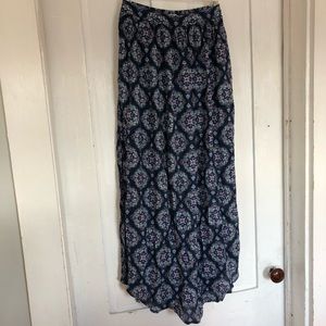 Hollister navy long skirt size xs
